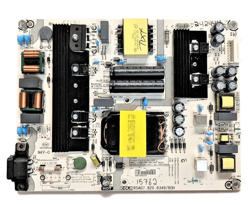 Alimentation universelle pour téléviseur Hisense 242444, HLL-4465WK, RSAG7.820.8349/ROH, 49H6E, LC-58Q7370U, 58R6E, LC-58Q7380U, 58H6550E, LC-58Q620U, 58R7E1, LC58Q7370