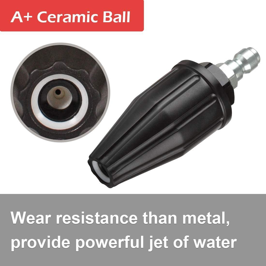 Universal For Sun Joe SPX-TSN-34S SPX Turbo Head Spray Nozzle Pressure Washers &Others Pressure Washer Tips Turbo Nozzle,360° Rotating Spray