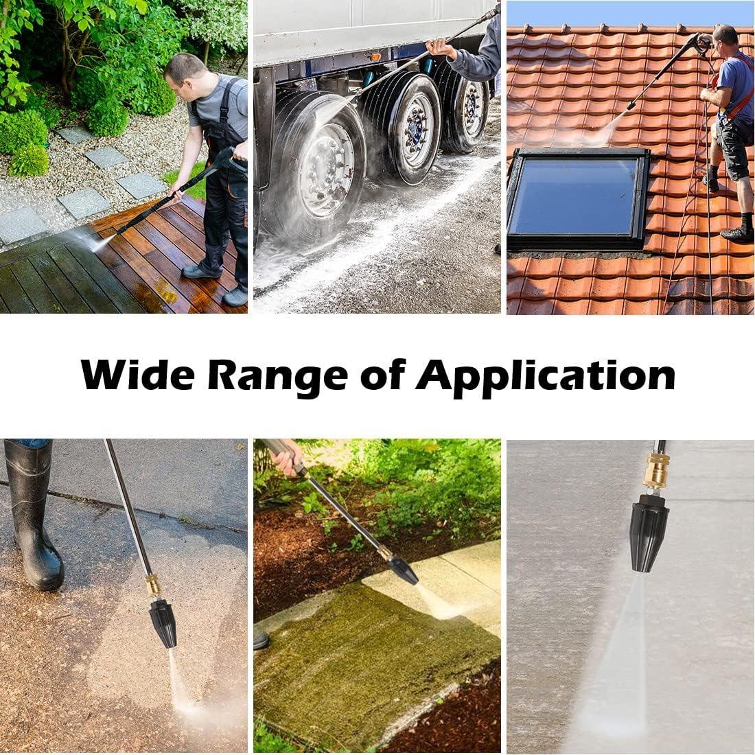 Universal For Sun Joe SPX-TSN-34S SPX Turbo Head Spray Nozzle Pressure Washers &Others Pressure Washer Tips Turbo Nozzle,360° Rotating Spray