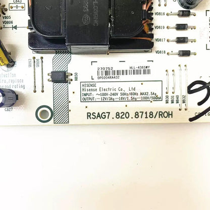 Universell für Hisense TV-Netzteil, HLL-8718WH, RSAG7.820.8718/ROH, 65R7G5